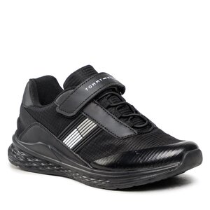 Sneakersy Tommy Hilfiger - Flag Low Cut Lace-Up Sneaker T3B9-32895-0328 S Black 999.