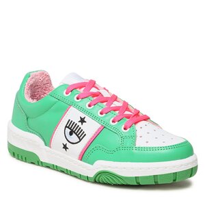 Sneakersy Chiara Ferragni - CF3108-078 Green/Pink Fluo.