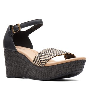 Sandále Clarks - Rose Ease 26171324 Black Leather.