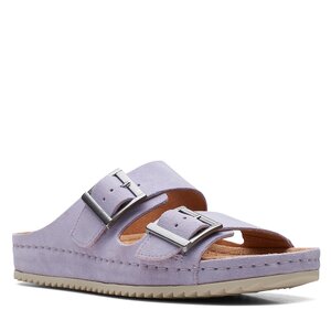 Sandále Clarks - Brookleigh Sun 26170057 Lilac Suede.