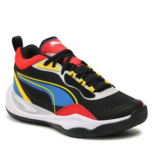 Topánky Puma - Playmaker Jr 387353 07 Black/Victoria Blue/Yellow.