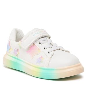 Topánky Lumberjack - 1 VELCRO AND ELASTIC LACE SNEAKER WHITE/MULTICOLOR.