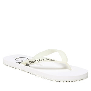 Žabky Calvin Klein Jeans - Beach Sandal Monogram Tpu YM0YM00838 White YBR.