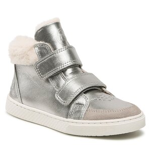 Šnurovacia obuv Ten IS - Ten Base Hi Fur NTCBAT0405 S Dk Silver/Beige.