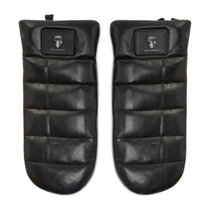 Dámske rukavice KARL LAGERFELD - Ikonik Kuilt Mitters 220W3601 Black A999.