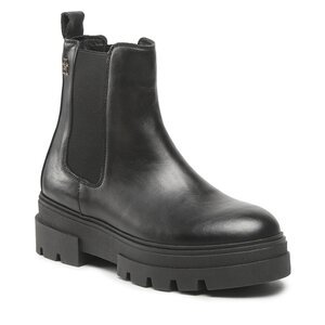Členková obuv s elastickým prvkom Tommy Hilfiger - Monochromatic Chelsea Boot FW0FW06899  Black BDS.