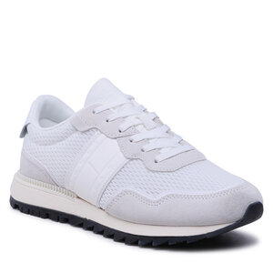 Sneakersy Tommy Jeans - Runner Mix Material EM0EM01167 White YBR.