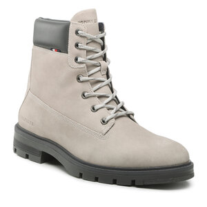 Outdoorová obuv Tommy Hilfiger - Padded Nubuck Boot FM0FM04205 Antique Silver PRT.
