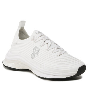 Sneakersy KARL LAGERFELD - KL63160 White Knit Textile.