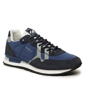 Sneakersy Pepe Jeans - Britt Man Print PMS30852 Navy 595.