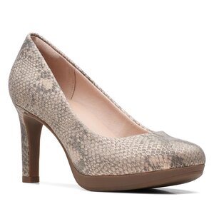 Poltopánky Clarks - Ambyr Joy 26171889 Beige Metallic.
