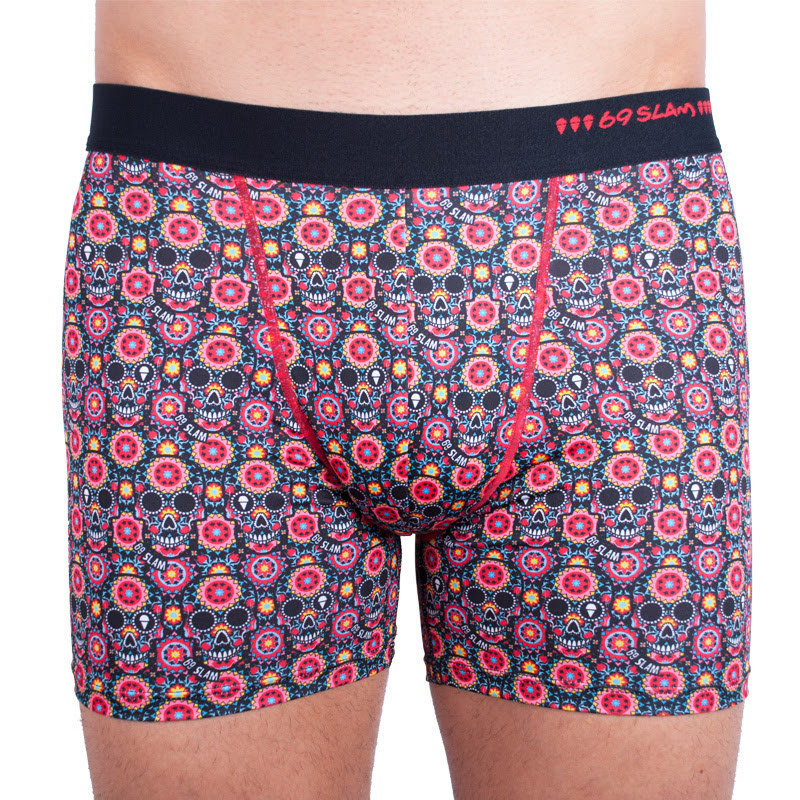 Bez obalu - Pánske boxerky 69SLAM fit flower skull XXL, trenky.
 
Pánske boxerky 69SLAM fit súpredstaviteľom dlhšieho prevedenia strihu nohavíc.