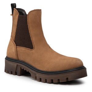 Členková obuv s elastickým prvkom Wrangler - Seattle Chelsea Nubuck WL22508A Nut 066.