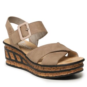 Sandále Rieker - 68163-62 Beige.