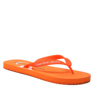 Žabky Calvin Klein Jeans - Beach Sandal Monogram Tpu YM0YM00838 Firecracker 0JG.