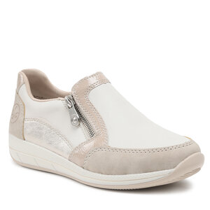 Poltopánky Rieker - N1151-61 Weiss Kombi.