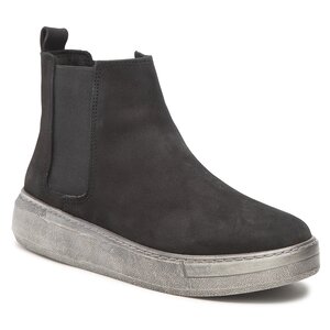 Členková obuv s elastickým prvkom Manitu - 990158-01 Schwarz.