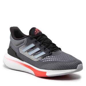 Topánky adidas - EQ21 Run GY2192 Grey Six/Halo Silver/Vivid Red.
