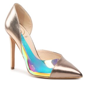 Lodičky Baldowski - D04303-E160-002 Metal Rame/Vinyl Petro/Metal Cipria.