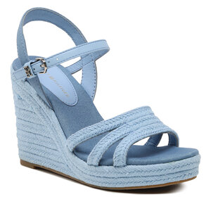 Sandále Tommy Hilfiger - Essential Wedge Sandal FW0FW07159 Vessel Blue C1Z.