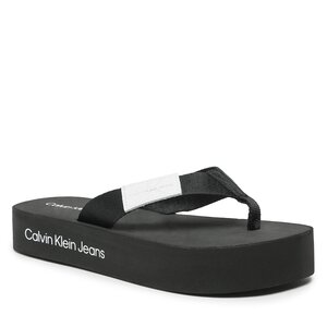 Žabky Calvin Klein Jeans - Flatform Flipflop YW0YW00993 Black BDS.