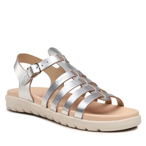 Sandále Geox - J Sandal Soleima Gir J35GSB000CFC1007 D Silver.