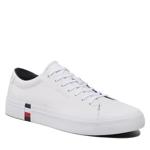 Sneakersy Tommy Hilfiger - Modern Vulc Corporate Leather FM0FM04351 White YBR.