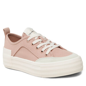 Tenisky Calvin Klein Jeans - Vulc Flatform Bold Irreg Lines YW0YW00903 Cafe Creme/Eggshell.