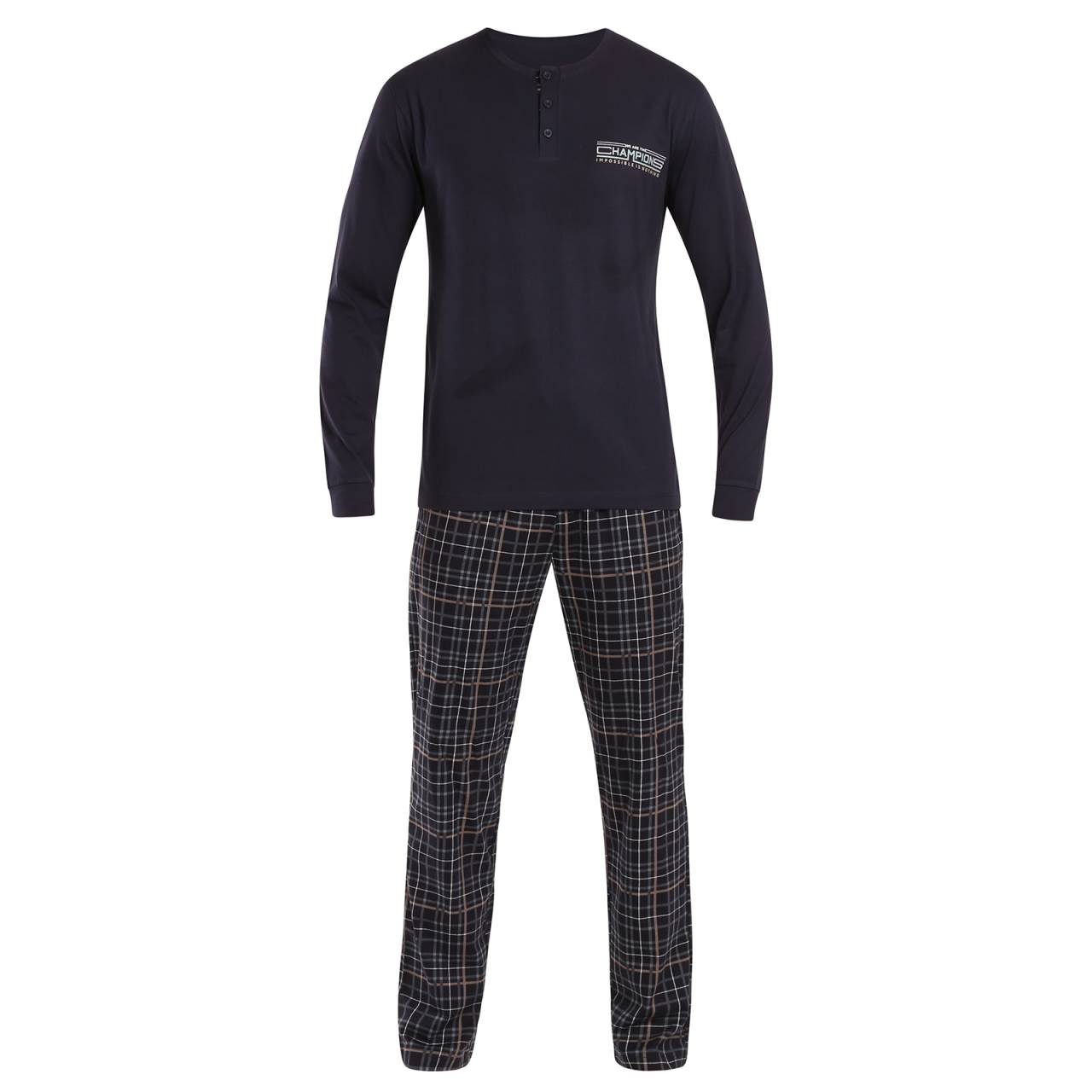 Pánske pyžamo Nedeto viacfarebné (NP004) L.
Objavte dokonalú kombináciu pohodlia a elegancie s pánskym pyžamom Nedeto.
Kvalitný materiál pre maximálne pohodlie
Pyžamo Nedeto je vyrobené zo 100 % bavlny, ktorá zaručuje príjemný pocit na pokožke, mäkkosť a prirodzenú priedušnosť.
Jednoduchý a moderný dizajn, ktorý zaujme
Pánske pyžamo Nedeto kombinuje elegantné tlmené farby so štýlovými detailmi, ako je farebné vrecko alebo šnúrka v páse.
Prečo si vybrať pyžamo Nedeto?

100 % bavlna: zaručuje pohodlie a kvalitu.


Elegantný dizajn: štýlová kombinácia tlmených farieb a moderných detailov.


Všestrannosť: Skvelé na spanie aj domáce leňošenie.

Perfektné na leňošenie, spanie a spanie v posteli aj mimo nej.
Spodnú bielizeň Nedeto si veľmi ceníme, pretože patrí medzi naše privátne značky, a preto jej venujeme maximálnu pozornosť.
Ako sa starať o pánske pyžamo Nedeto?
Aby vaše nové pyžamo vydržalo dlho v skvelom stave, odporúčame dodržiavať tieto pokyny.

Pranie: Pyžamo perte pri maximálnej teplote 40 °C, aby zostalo mäkké a zachovalo si svoje farby.


Sušenie: Odporúčame nechať pyžamo voľne uschnúť na vzduchu.


Žehlenie: V prípade potreby žehlite na strednej teplote.

Tip: Staňte sa expertom na údržbu spodnej bielizne vďaka radám v našom článku a doprajte svojim obľúbeným kúskom starostlivosť, akú si zaslúžia.