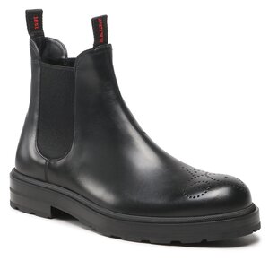 Členková obuv s elastickým prvkom Bally - Cormons-Fur 6301812 Black Calf Plain.