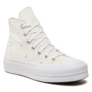 Plátenky Converse - Ctas Lift Hi A02895C Egret/Moonrise Purple.