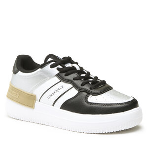Topánky Lumberjack - SNEAKER WHITE/BLACK/SILVER.