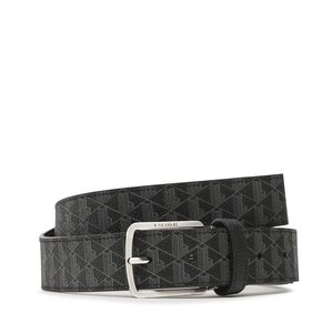 Pánsky opasok Lacoste - RC4041 Monogram Noir Gris H45.