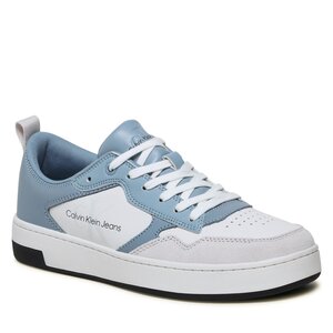 Sneakersy Calvin Klein Jeans - Basket Cupsole Low Lth Mono YM0YM00574 Iceland Blue/White/Ghost Grey 0G0.