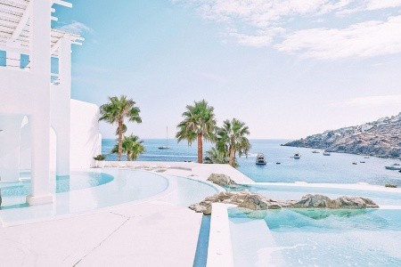 Grécko Mykonos Grecotel Mykonos Blu 15 dňový pobyt Raňajky Letecky Letisko: Viedeň August 2026 (26/08/26- 9/09/26)