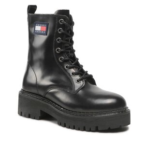 Outdoorová obuv Tommy Jeans - Urban Tommy Jeans Lace Up Boot EN0EN01995 Black BDS.