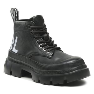 Členková obuv KARL LAGERFELD - KL43520 Black Lthr/Mono.