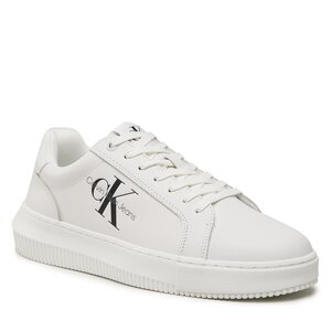 Sneakersy Calvin Klein Jeans - Chunky Cupsole Mono Lh YM0YM00681 White/Black YBR.