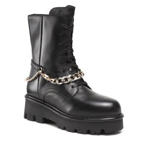 Členková obuv TWINSET - 222TCT100 Nero 00006.