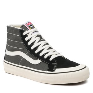 Sneakersy Vans - Sk8-Hi 138 Dec VN0A4BX71KP1 Salt Wash Black/Marshmall.