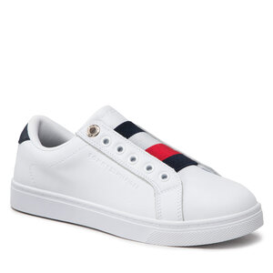 Sneakersy Tommy hilfiger - Essential Slip On Sneaker FW0FW06904 White YBR.