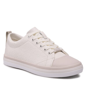 Plátenky Calvin Klein - Low Prof Vulc Lace Up HW0HW01412 Marshmallow Mono 0LI.
