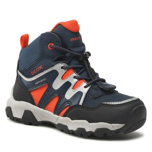 Šnurovacia obuv Geox - J Magnetar B.B Abx A J263ZA 0CEFU C0820 S Navy/Orange.