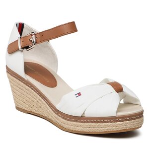 Espadrilky Tommy Hilfiger - Iconic Elba Sandal FW0FW00906 Ecru YBL.