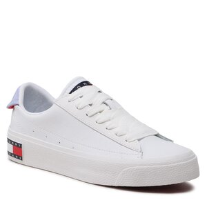 Sneakersy Tommy Jeans - Vulcanized Leather EN0EN02030  White 0K4.