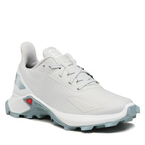 Topánky Salomon - Alphacross Blast J 471183 11 V0 Lunar Rock/White/Stone Blue.