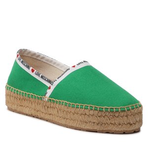 Espadrilky LOVE MOSCHINO - JA10323G1GJH0850 Verde.