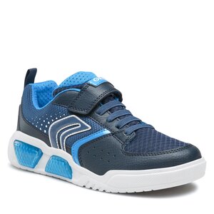 Sneakersy Geox - J Illuminus Boy J35GVA011FEC0693 DD Navy/Lt Blue.