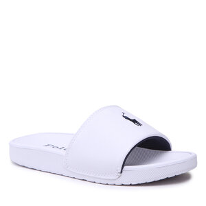 Šľapky Polo Ralph Lauren - Cayson Ii RF104106 White Textured Sport PU w/ Navy PP.