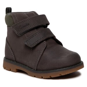 Šnurovacia obuv Clarks - Heath Strap T  261692677 Grey.